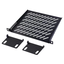 0.5U Server Rack Shelf Vented Rack Mount Cantilever Tray for 10 Inch Network ...