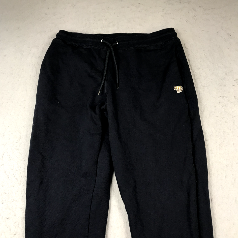 Paul Smith Sweatpants Mens Large Blue Tapered Cotton Joggers Designer