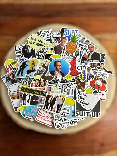 🍀 50 How I Met Your Mother -Design Aufkleber Sticker für z.B. Laptop Handy