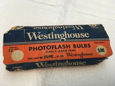 No. SM Midget Westinghouse Photoflash Bulbs 20 bulbs vintage
