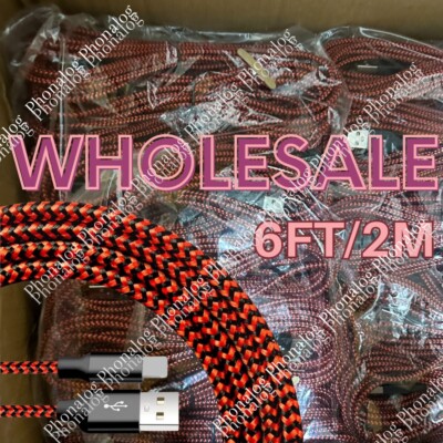 Fast Charger USB Cable 6FT For iPhone 56 7 8Plus XR Xs Max 11 12 13 14ProMax Lot