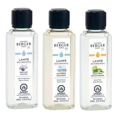 Lampe Berger Fragrance Trio Refill for Home Fragrance Oil Diffuser - 3 x 8.45