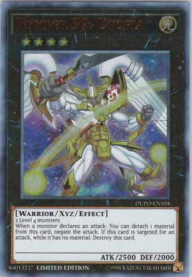 Number 39: Utopia NM (#1) DUPO LTD Duel Power Yugioh