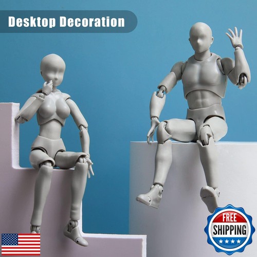 Juego Yooker Body Kun y Body Chan Dx, figuras de acción de dibujo femenino y masculino - Imagen 4 de 5