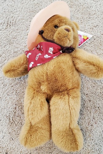 Peluche Dakin Jackson Hole Jake Bear 1993 con etichette 05328 Western Cowboy raro - Foto 13 di 13