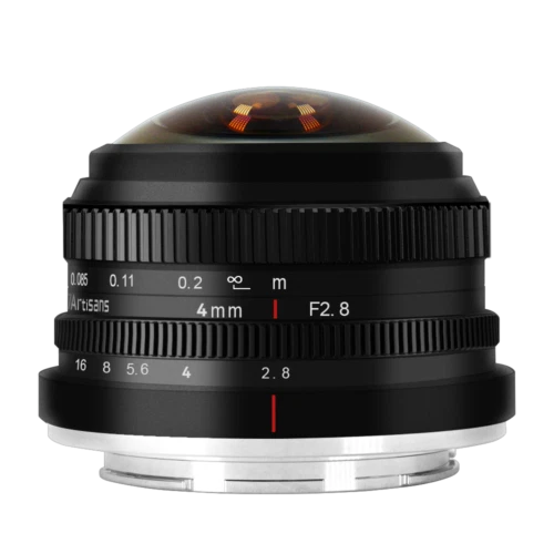 7artisans 4mm F2.8 Manual Focus Fisheye Lens for Sony E Fujifilm X Micro 43 EF-M - Image 2 of 4