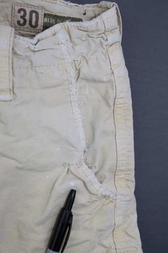 Abercrombie and Fitch schwere Canvas-Cargoshorts für Herren gelb Größe 30 (Msr 31 x 9) - Bild 7 von 12