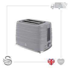 Swan Symphony 2 Slice Toaster 930W High Gloss Matt Finish Removable Crumb Tray