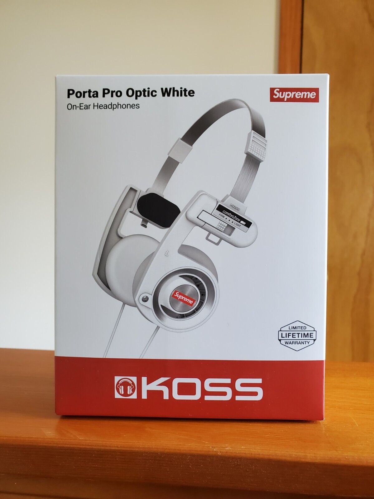 Supreme Koss PortaPro Headphones White New In Box!