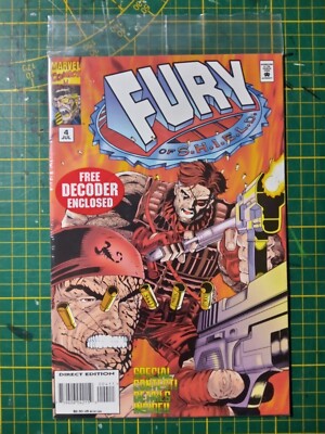 Marvel Comics ''FURY of S.H.I.E.L.D'' #4 polybaged w/Decoder (1997) US VF+