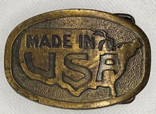 Vintage Made In USA Belt Buckle