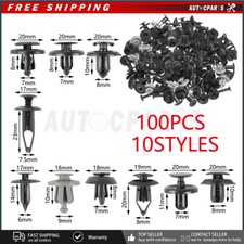 Set Of 100 Screw Rivets Car Bumper Fender Fastener Clips For Toyota Camry 05-20 Set Of 100 Screw Rivets Car Bumper Fender Fastener Clips For Toyota Camry 05-20