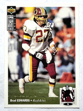 BRAD EDWARDS Washington Redskins 1994 Upper Deck Collector's Choice Card #250