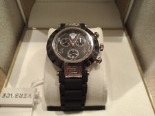 Versace Reve Ceramic Chrono Armbanduhr Schwarz