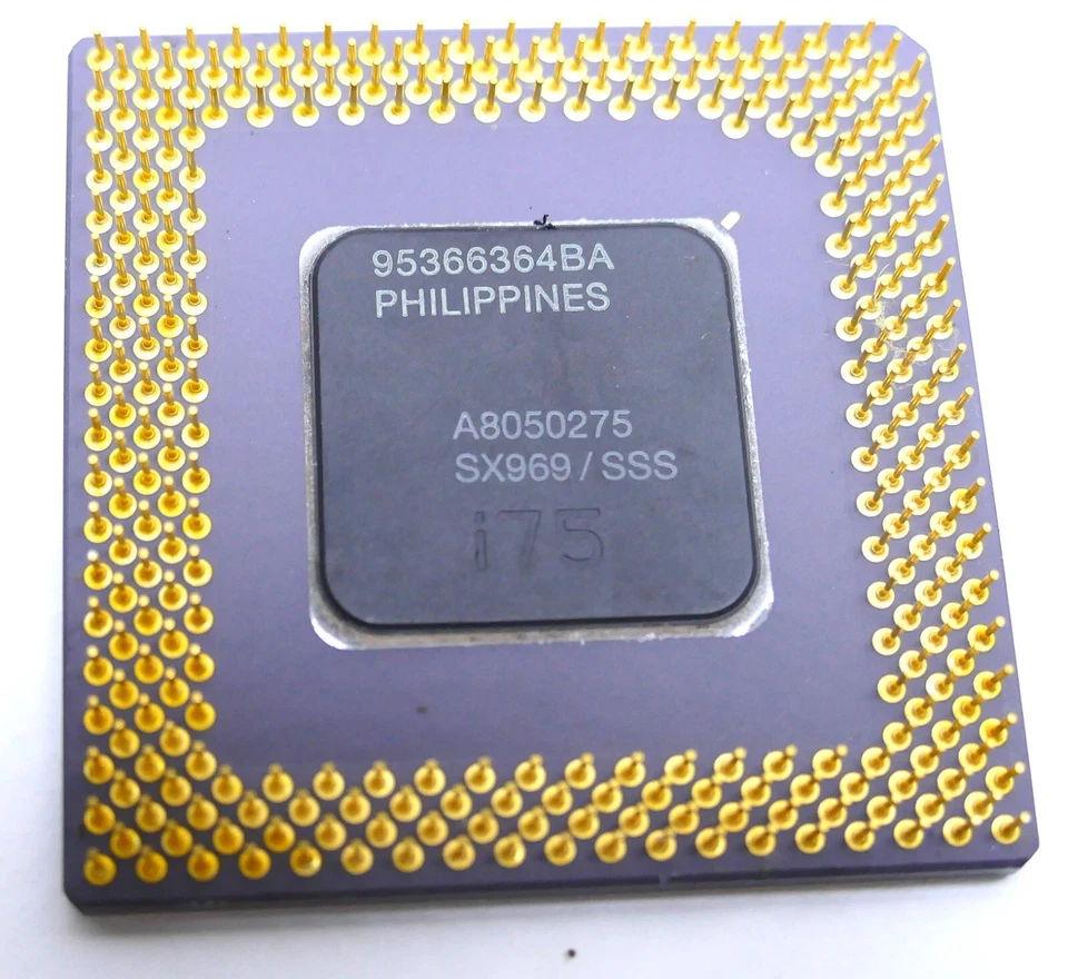 Intel Pentium i75 A8050275 SX969, Vintage CPU Prozessor, Sammlerobjekt I780 - Bild 2 von 4
