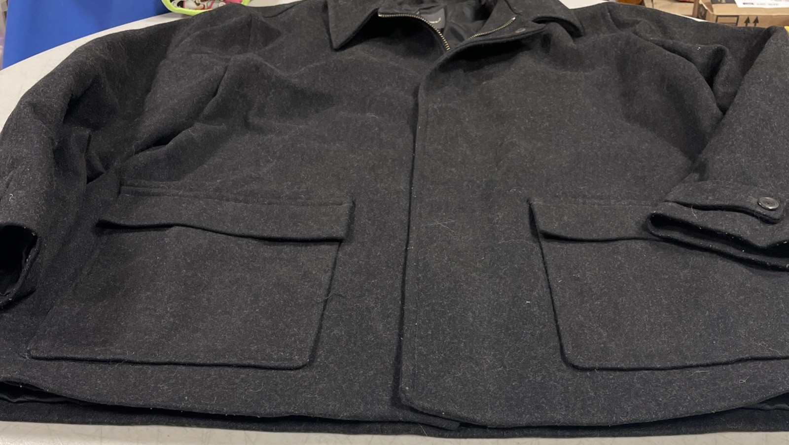 ALTRA Cappotto uomo Eddie Bauer nero 79% lana taglia ALTO XL