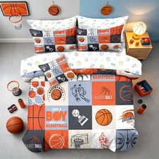 6pcs Basketball Comforter Set for Boys,Twin Size Bedding Sets for Teen,Kids