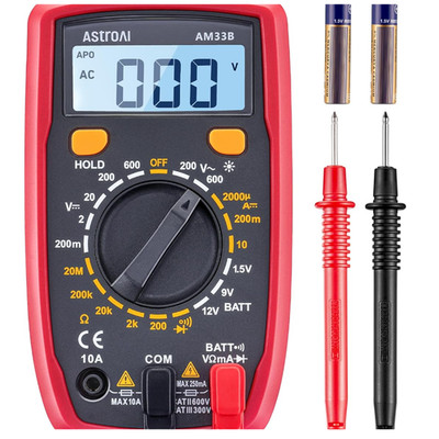 Digital Multimeter Spannungsprüfer Strommessgerät Tester AC DC Widerstand Diode