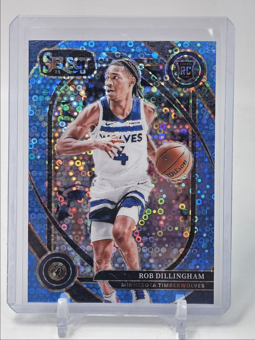 ROB DILLINGHAM 2024-25 SELECT COURTSIDE ROOKIE LIGHT BLUE DISCO RC /99 Q5690