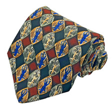 J. Garcia Gekko Collection 7 Silk Men's Necktie Abstract Colorful Made In USA