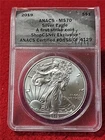 2019  American Silver Eagle ASE Dollar SHOPCSNTV ANACS MS 70 #0856 OF 4125#T2864