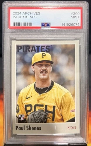 2024 Topps Archives - 1970 Topps Paul Skenes #200 (RC) PSA 9 MINT