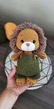 Crochet Lion Baby Toy Amigurumi Jungle Animal Doll Handmade Baby Shower Gift
