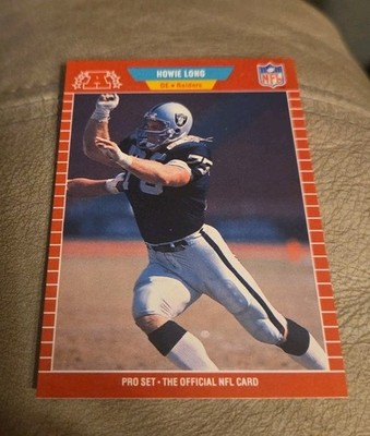 1989 Pro Set Football  #186 Howie Long Los Angeles Raiders