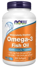 NOW Foods Supplements, Omega-3 180 EPA / 120 DHA, Molecularly Distilled,