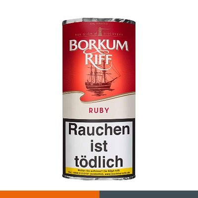 10 x 50g Borkum Riff Ruby Pfeifentabak