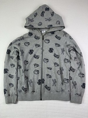 Billionaire Boys Club × Ice Cream BBC Diamond & Dollar Full Zip Hoodie L Gray