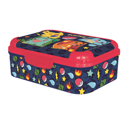 Stor: POKÉMON Asker - Lunch Box - Brotbox / Lunchbox 17 x 13.5 x 6.2 cm - Neu