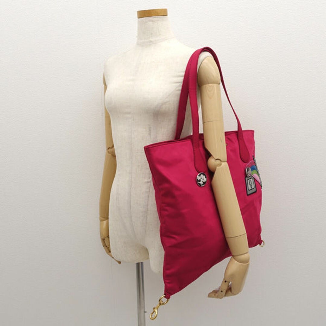 Marc Jacobs Tote Bag Wingman Patchwork Nylon Red … - image 8