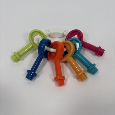 Battat Shape Sorter House Replacement Keys Set Toy Keychain