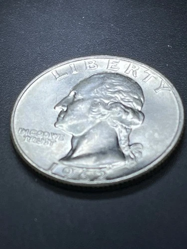 AU/BU 1962 D  Washington Quarter,90% Silver  EXACT COIN  # RPD35