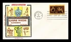US COVER GLASSMAKER COLONIAL AMERICAN CRAFTSMEN FDC COLORANO SILK CACHET