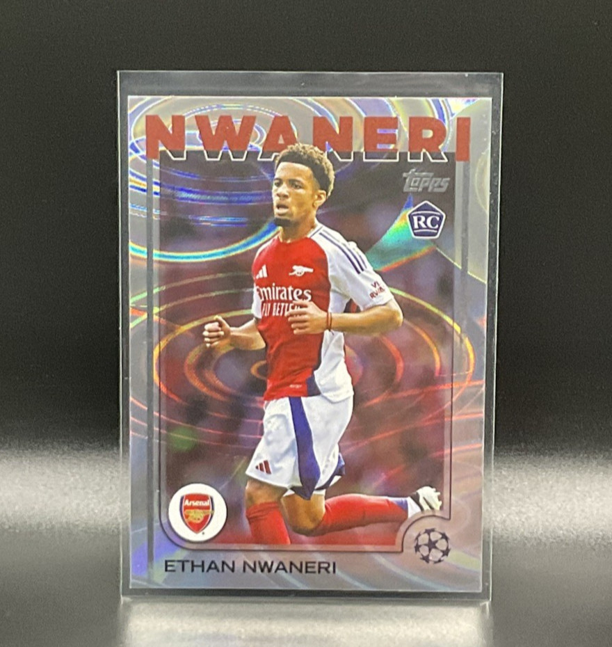 2024-25 Topps Uefa Club Competitions - Ethan Nwaneri #158 (RC) Rain Drops