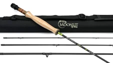 Moonlit Umbra Graphite 7'6" 4wt  5pc Fly Rod (Premium Performance) Adaptive Fast
