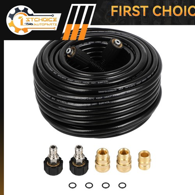 #ad 3200 psi Pressure Washer Hose 100 ft with M22 to 3 8quot; Quick Connect Adapter $53.89