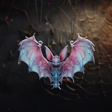 Gothic Bat Suncatcher Bat Acrylic Suncatcher, Spooky Bat Window Hanging