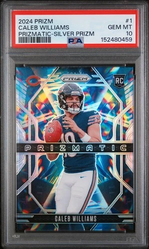 2024 Panini Prizm Silver Prizmatic CALEB WILLIAMS #1 (RC) PSA 10