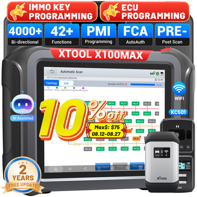 2026 XTOOL X100 MAX Key Programmer Auto Diagnostic Scanner IMMO ECU Programming