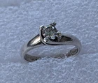 Vintage ring sterling silver 925 Size 4 Weight 2.09 g. Ukrainian jewelry.