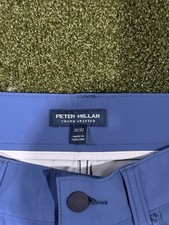 Peter Millar Bingham Performance 5 Pocket Pants 32x32 Ocean Blue NWT
