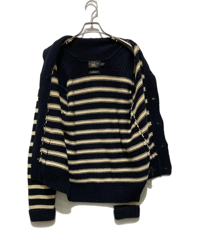 RRL Shawl collar cotton cardigan Size: S White x black Men - Image 3 of 4