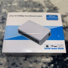 5 Port 10/100Mbps Fast Ethernet Switch New