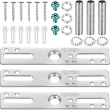 3 Pack 4" Ceiling Light Mounting Bracket Kit Crossbar Hardware for Fixtures