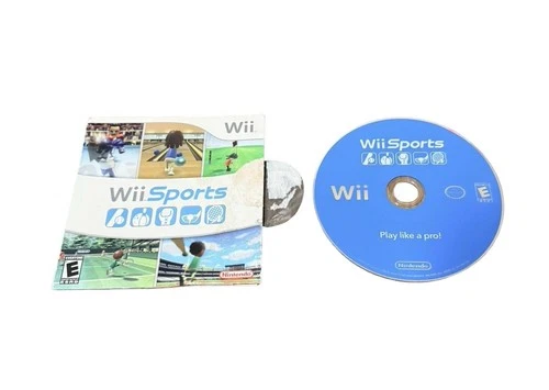 Wii Sports (Nintendo Wii, 2006) Complete Disc & Case *Needs Resurface*