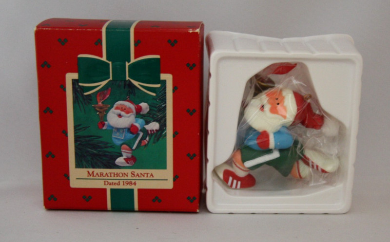Hallmark NEW 1984 Marathon Santa Christmas Ornament - BRAND NEW in box!