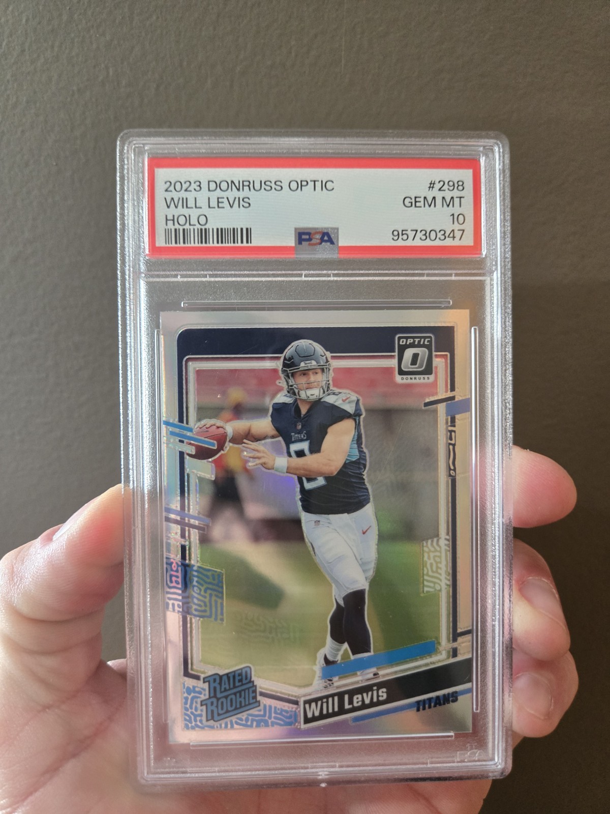 2023 Panini Donruss Optic - Rated Rookie Will Levis #298 Holo Prizm (RC)